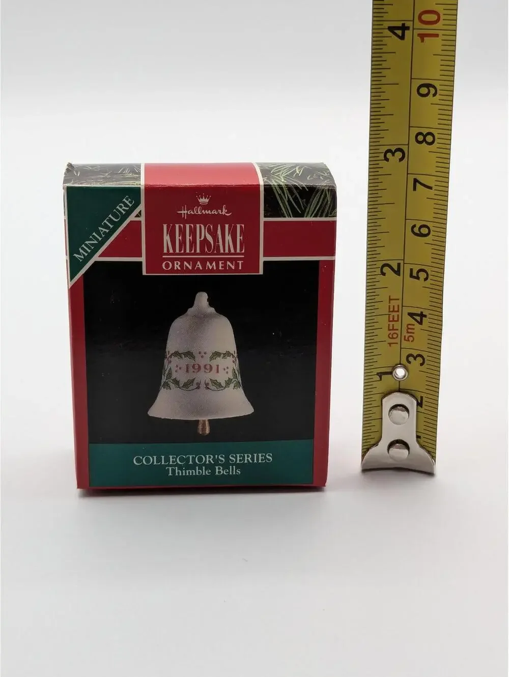 Hallmark Keepsake Thimble Bells Miniature 1991, 2nd in Series, New in Box